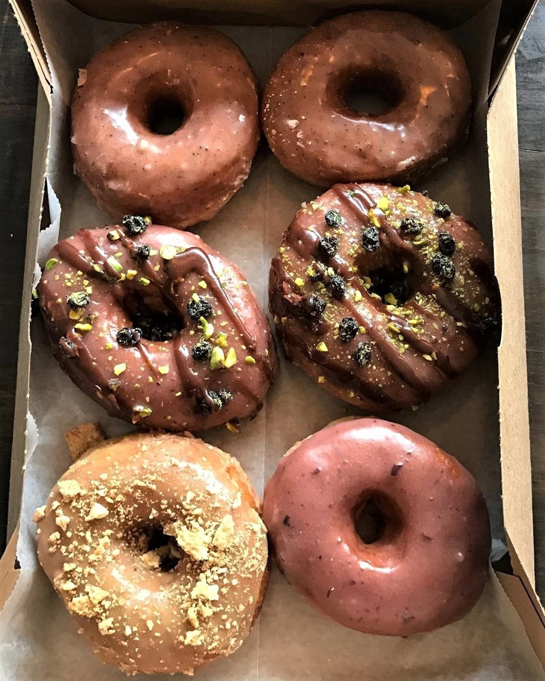 pistachio cranberry cookies and donuts