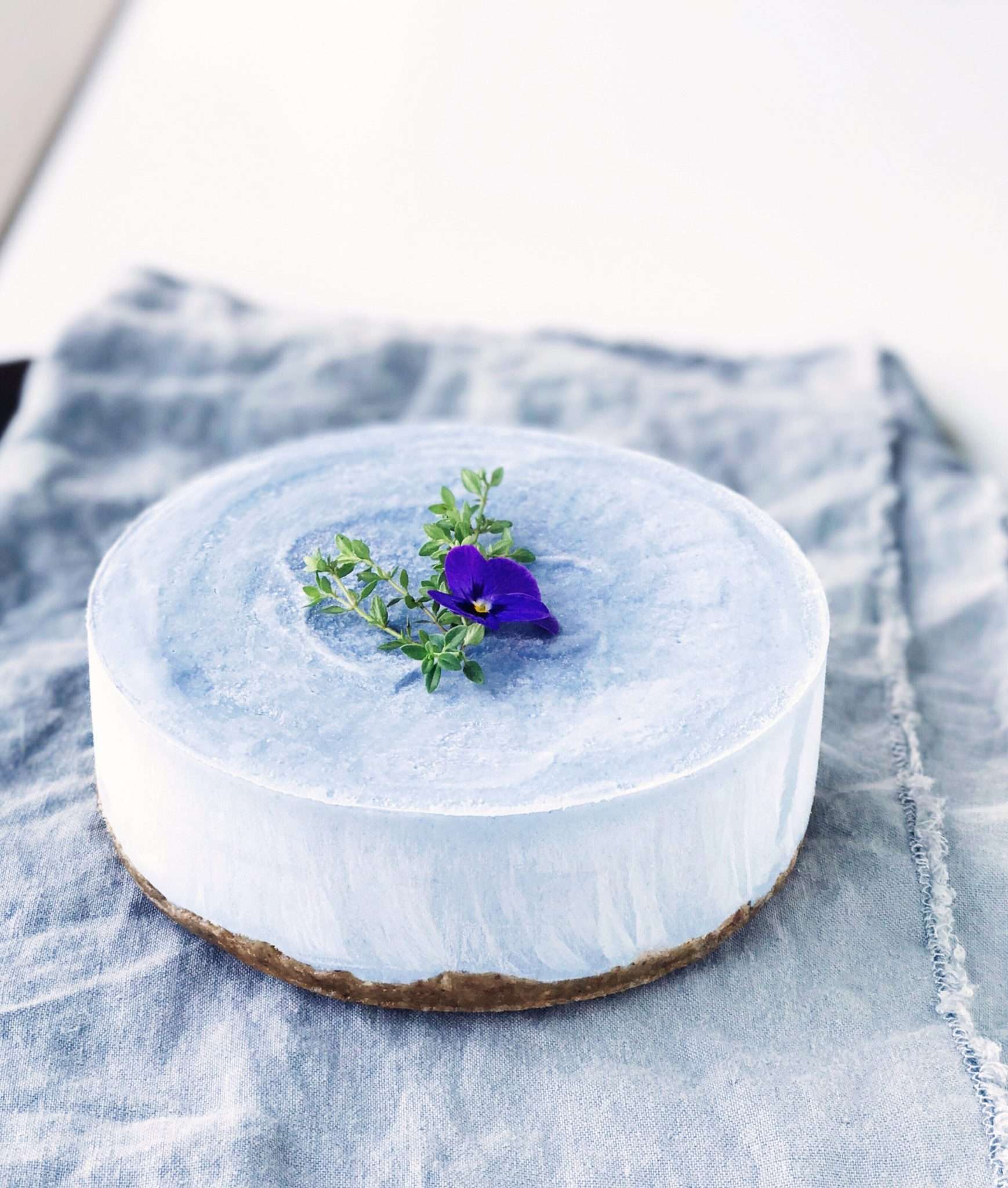 blue unicorn cheesecake