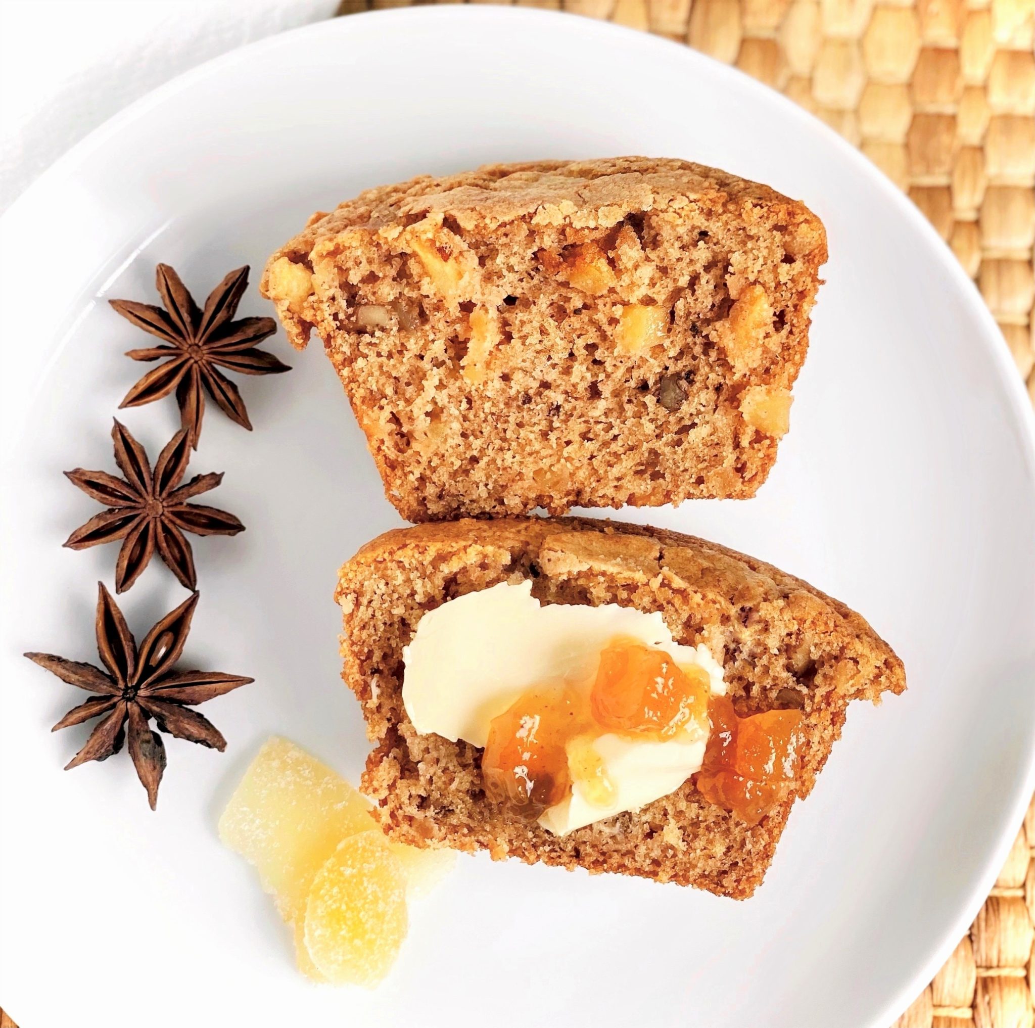 chai spiced apple cake muffins