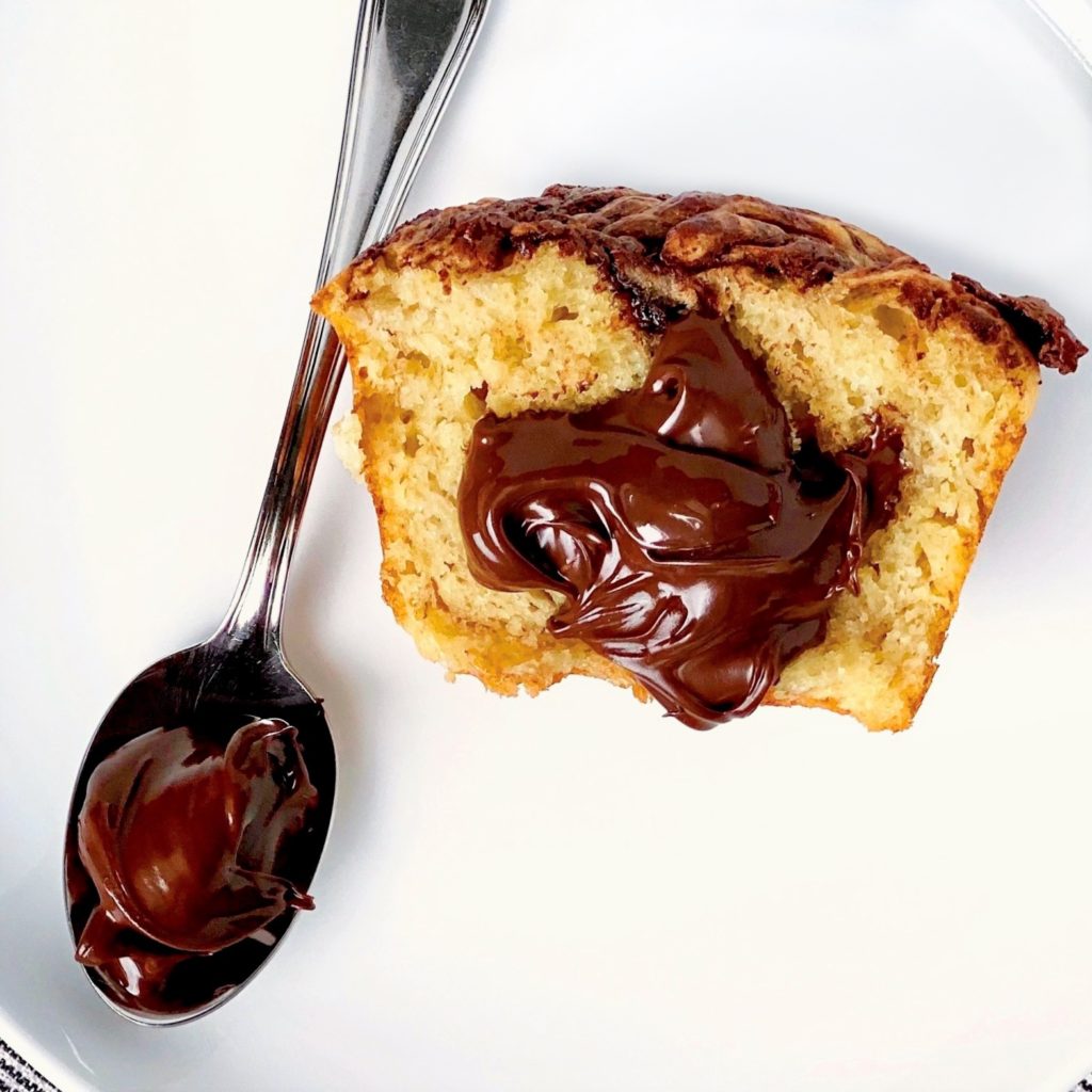 nutella banana muffins