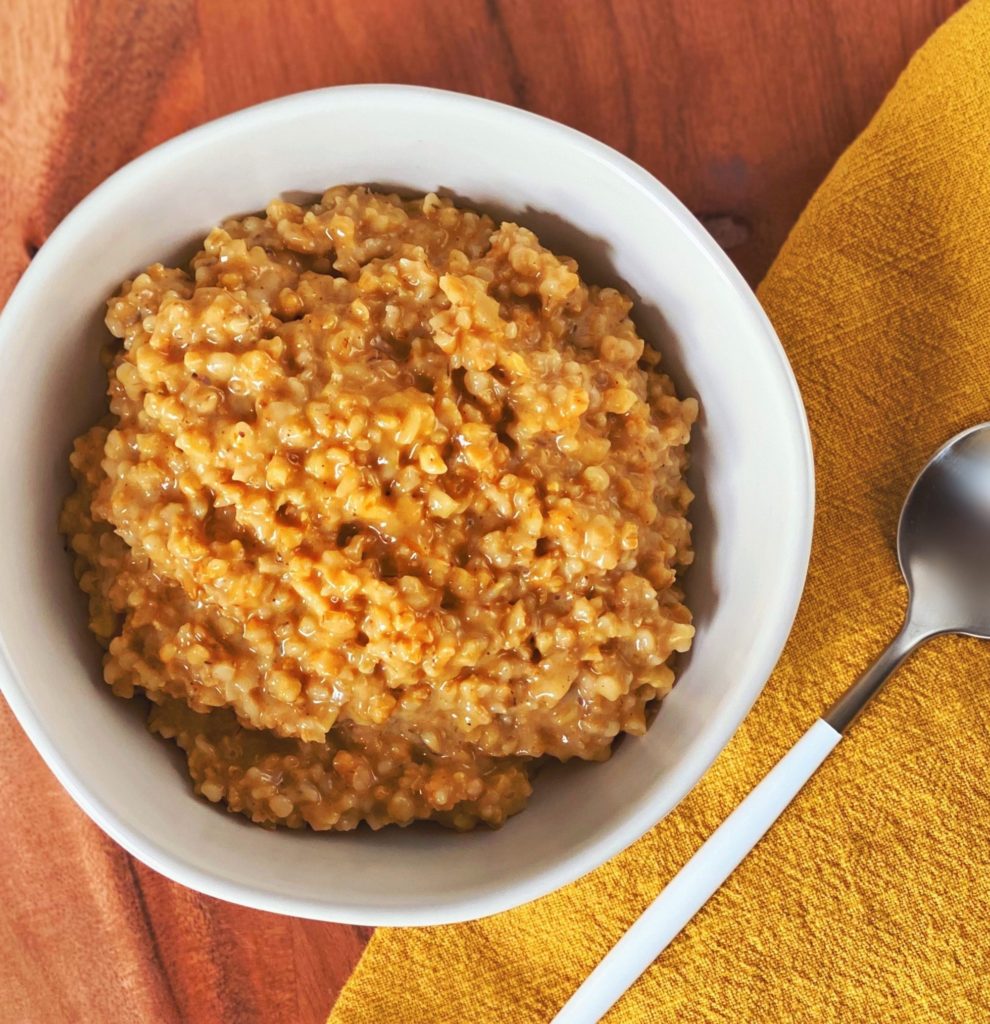 pumpkin pie oatmeal
