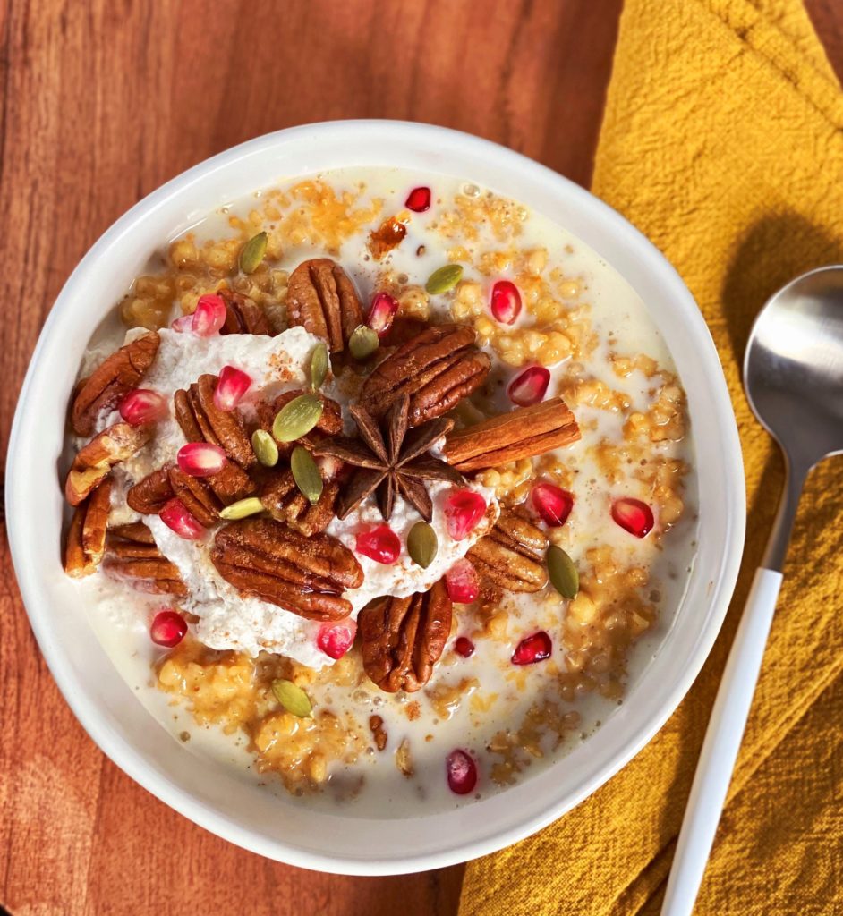 pumpkin pie oatmeal