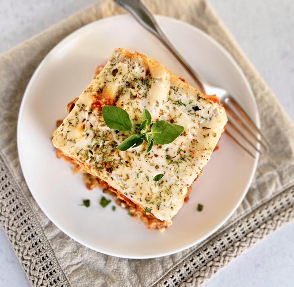 sausage mushroom lasagna