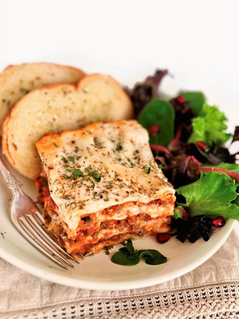 sausage mushroom lasagna