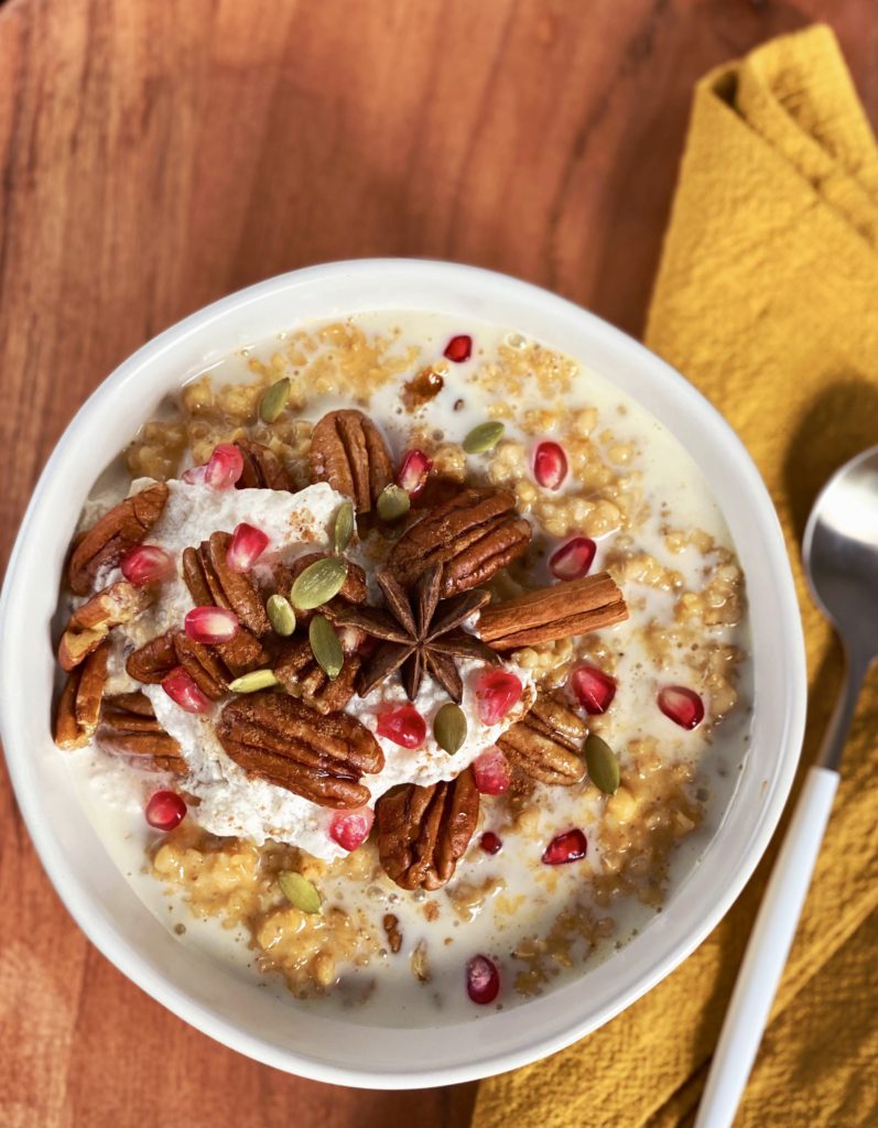 pumpkin pie oatmeal