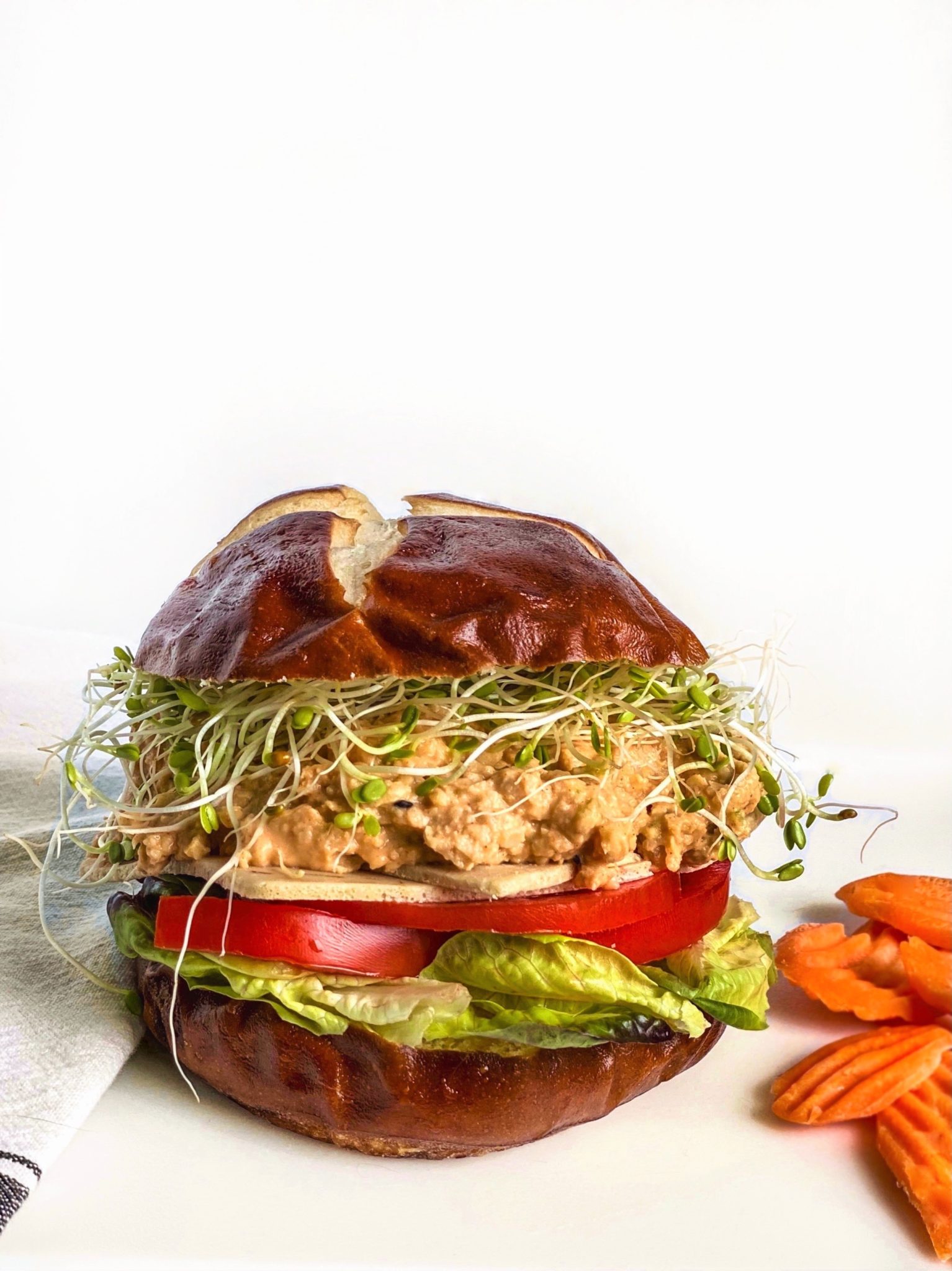 chickpea hummus salad
