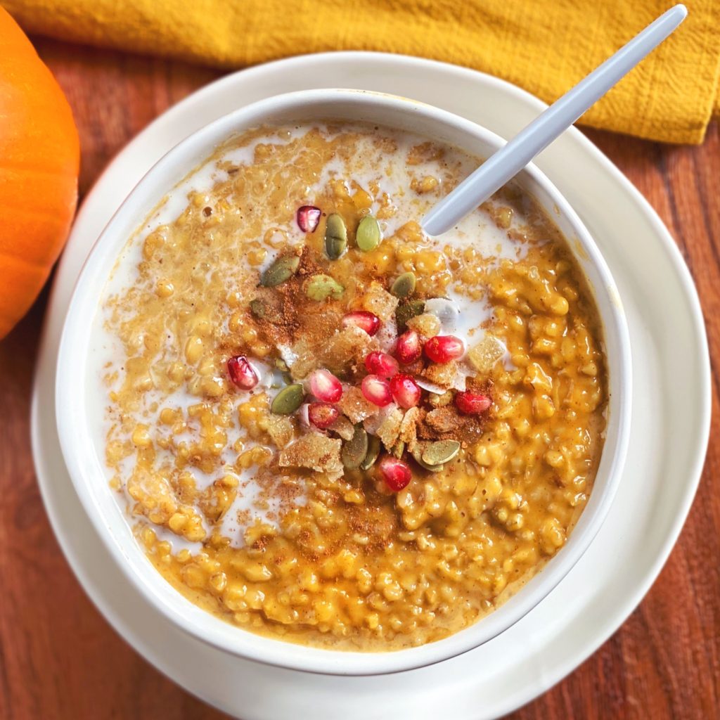 pumpkin pie oatmeal