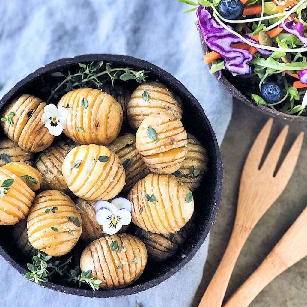 baby hasselback potatoes