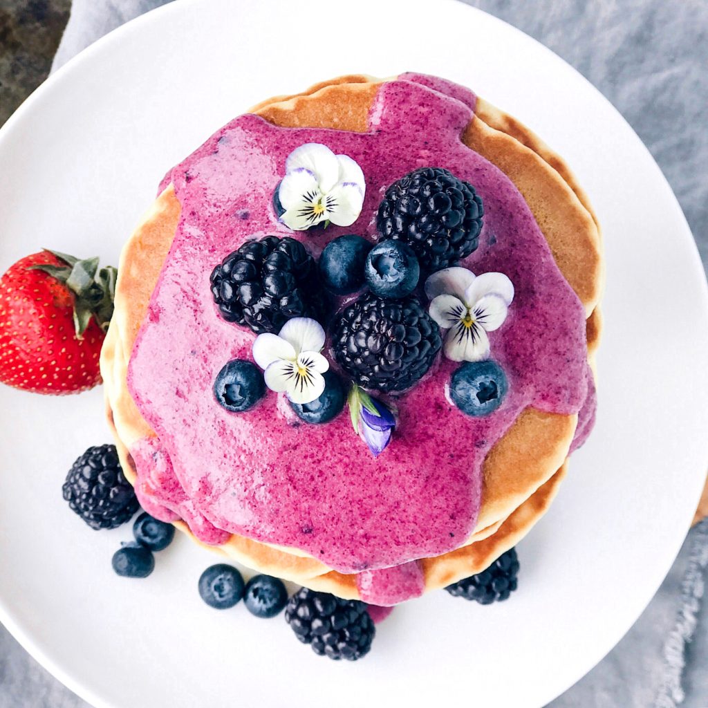 fluffy vegan pancakes