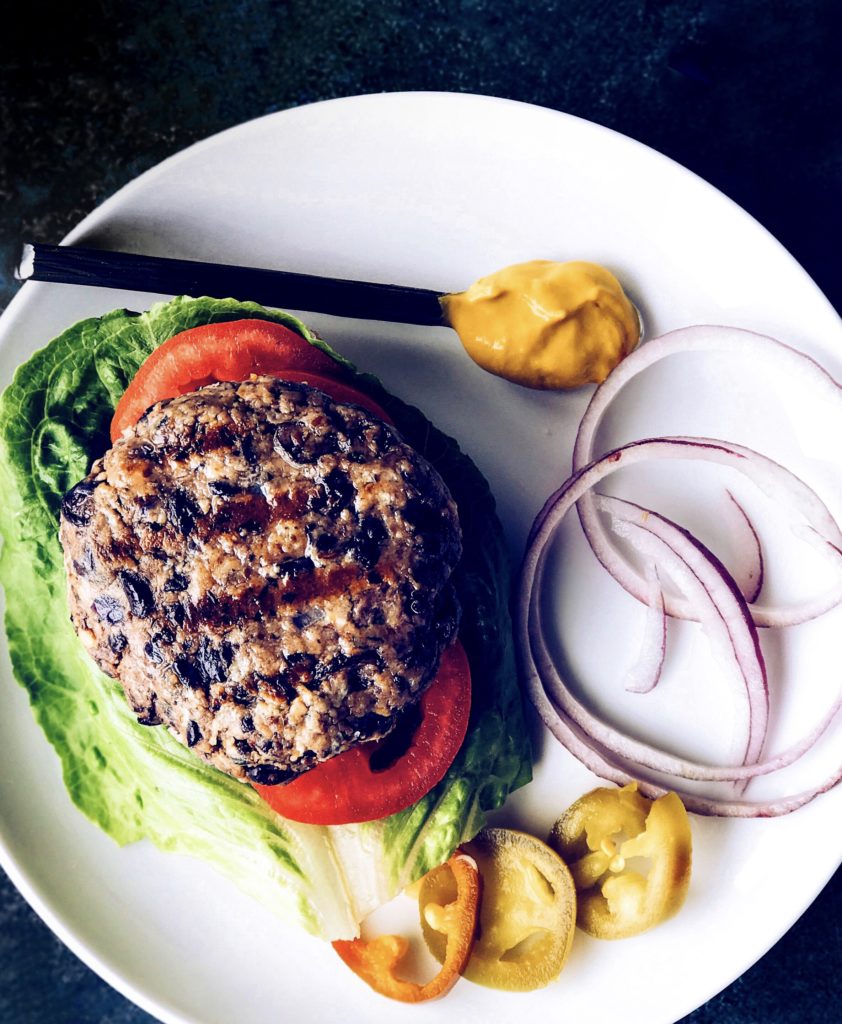 grillable vegan black bean burgers