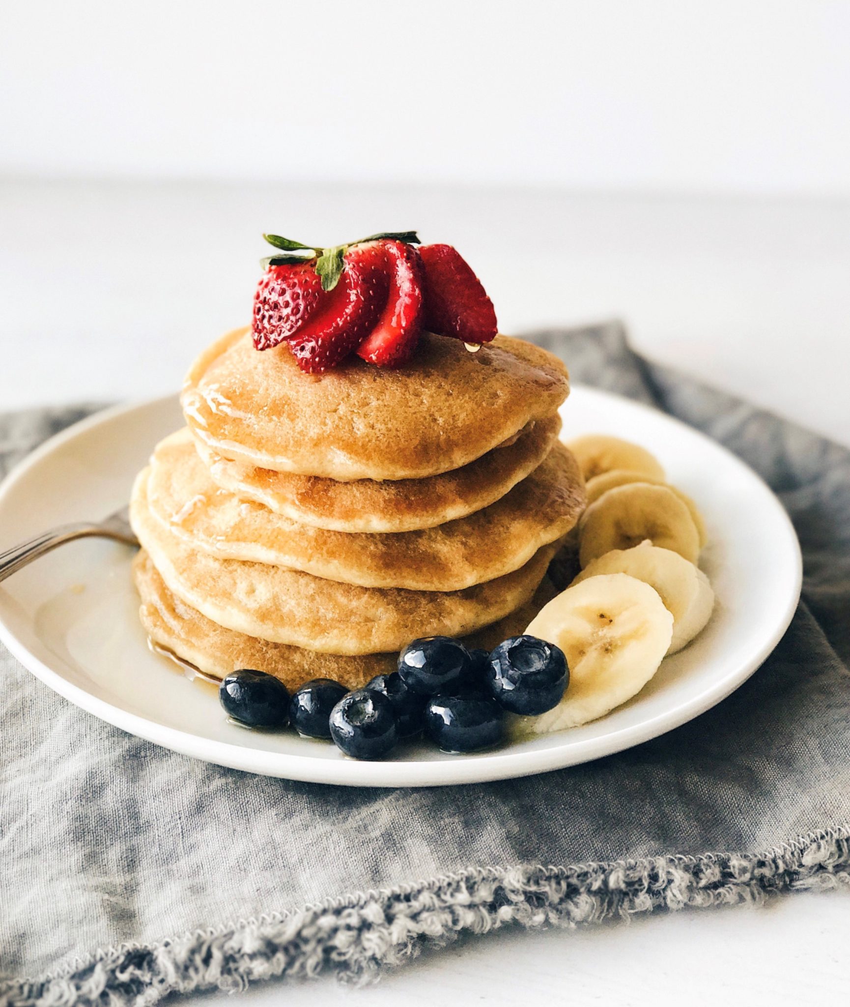 Tender Vegan Buttermilk Pancakes - Simple Plant Based Life