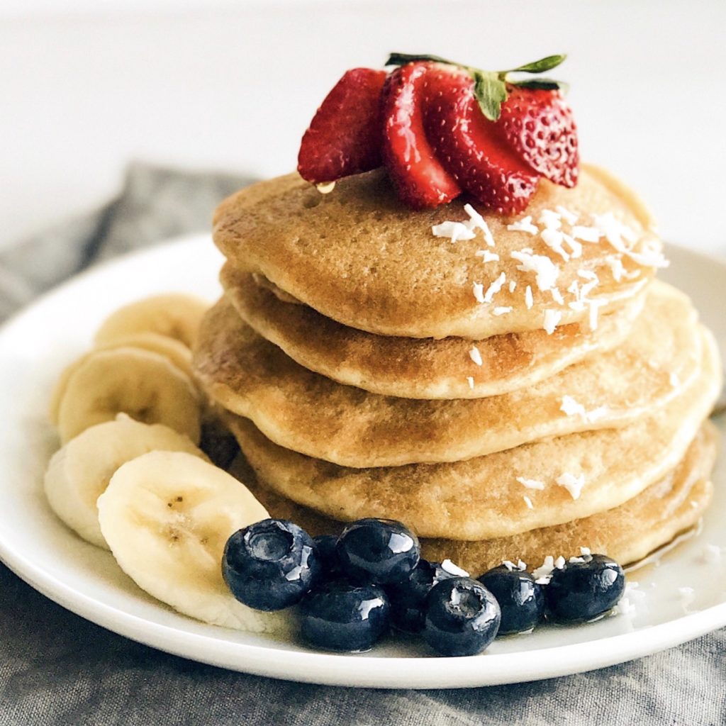Tender Vegan Buttermilk Pancakes - Simple Plant Based Life