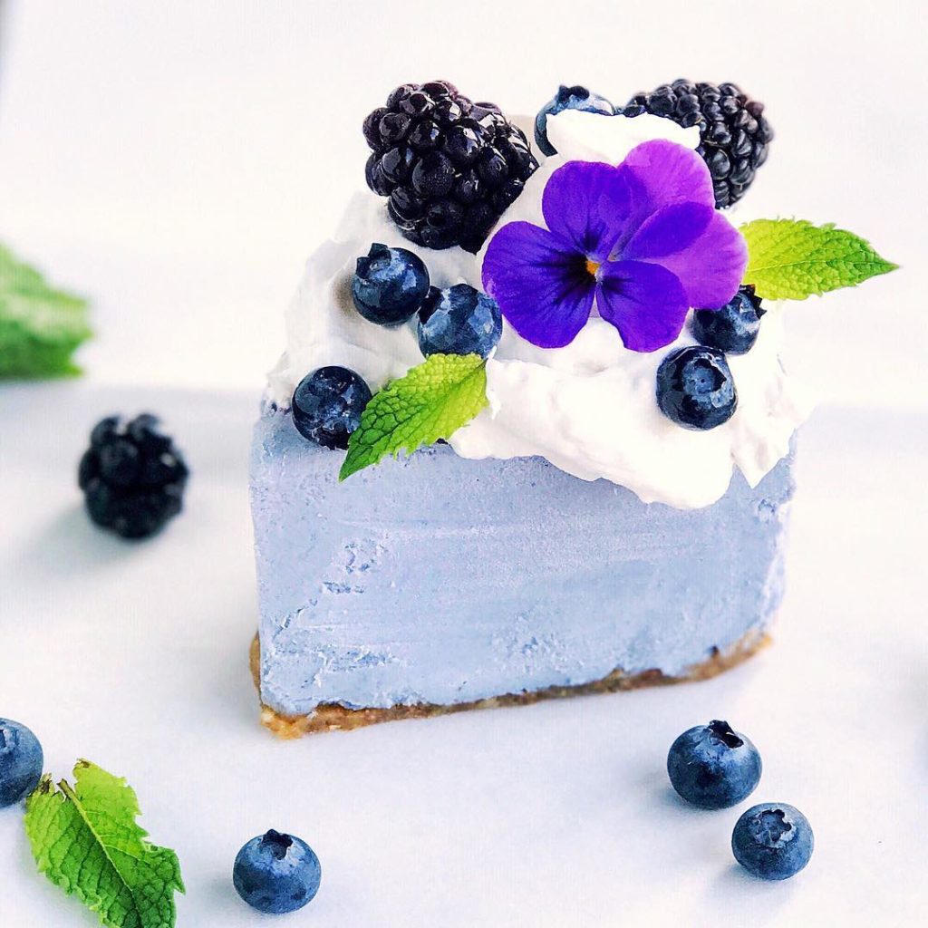 blue unicorn cheesecake