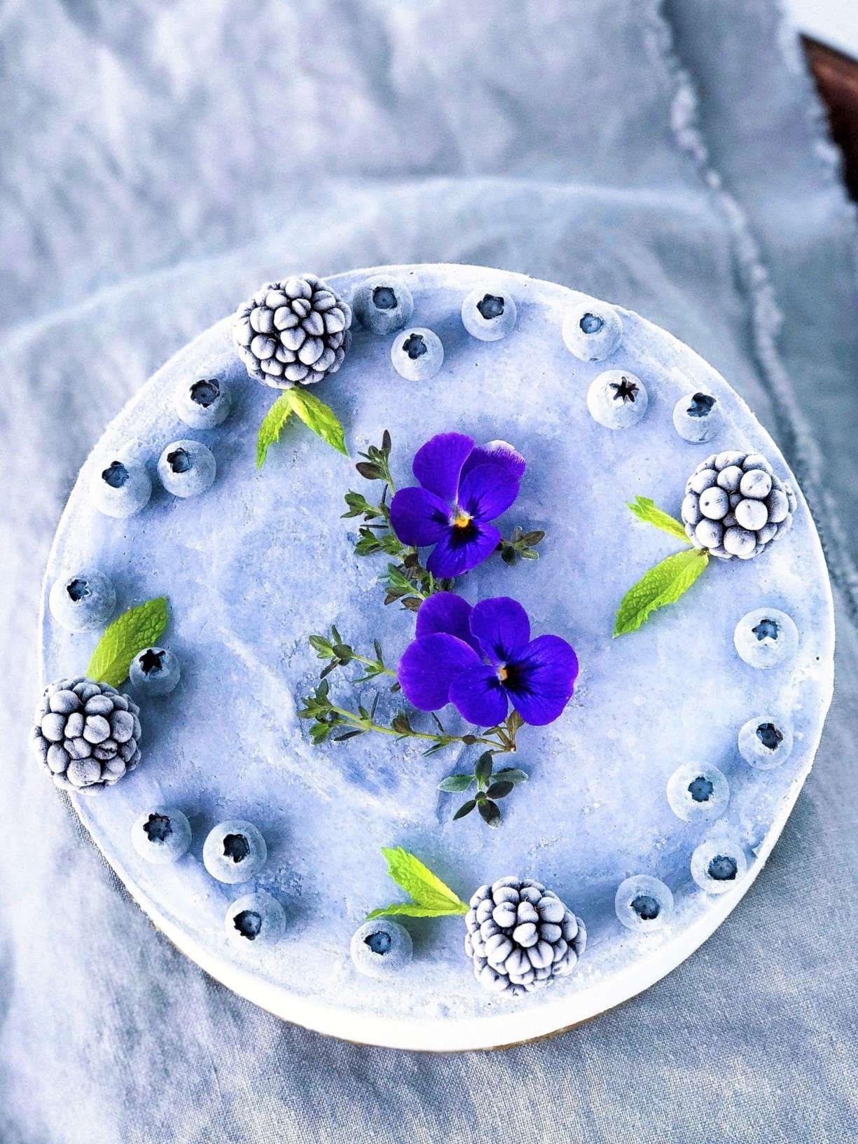 blue unicorn cheesecake